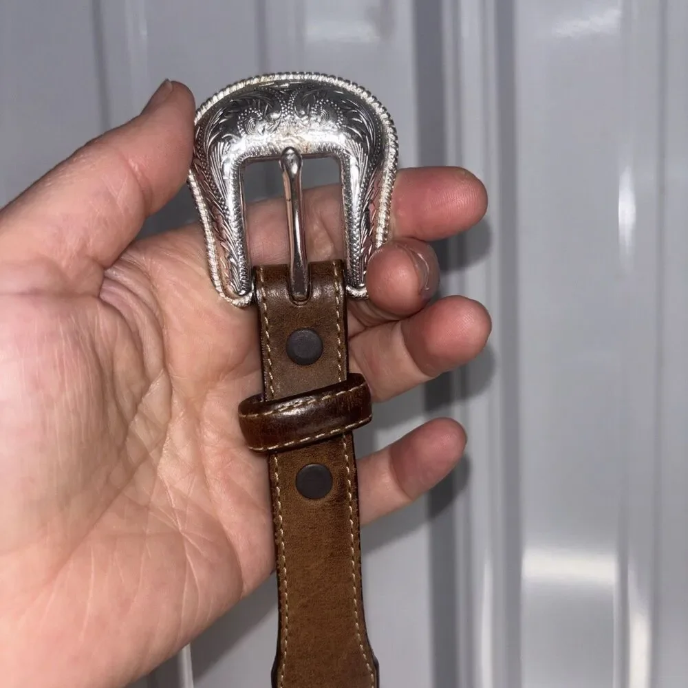 Justin Leather Western Belt Size 32